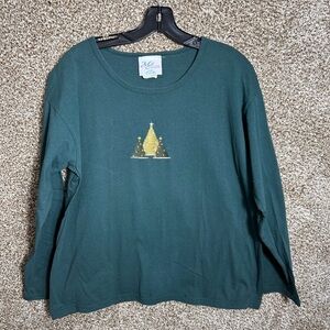 Christmas Green Long Sleeve Shirt